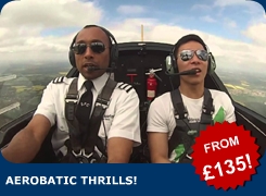 Enjoy the thrill of a lifetime with an aerobatic flight in our Slingsby Firefly! Prices from just £109. We can even video your experience for just £45 extra! Enjoy the thrill of a lifetime with an aerobatic flight in our Slingsby Firefly! Prices from just £109. We can even video your experience for just £45 extra!