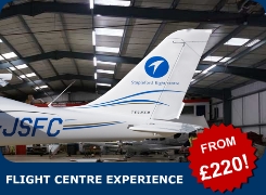 Enjoy a great experience at Stapleford Flight Centre, London. From just £220 we offer you the chance to see around our airfield, take your choice of a 30-minute scenic flight over London or a trial flying lesson. I year club membership included! Enjoy a great experience at Stapleford Flight Centre, London. From just £220 we offer you the chance to see around our airfield, take your choice of a 30-minute scenic flight over London or a trial flying lesson. I year club membership included!
